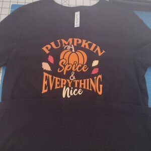 Fall, Pumpkin themed T-shirt, Long or short-sleeve available NWT